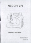 Necchi 271.pdf sewing machine manual image preview